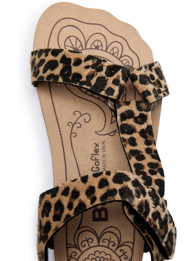 Sandales Conguitos Barefoot Goflex Estampado Noir Marron Noir - Kiabi