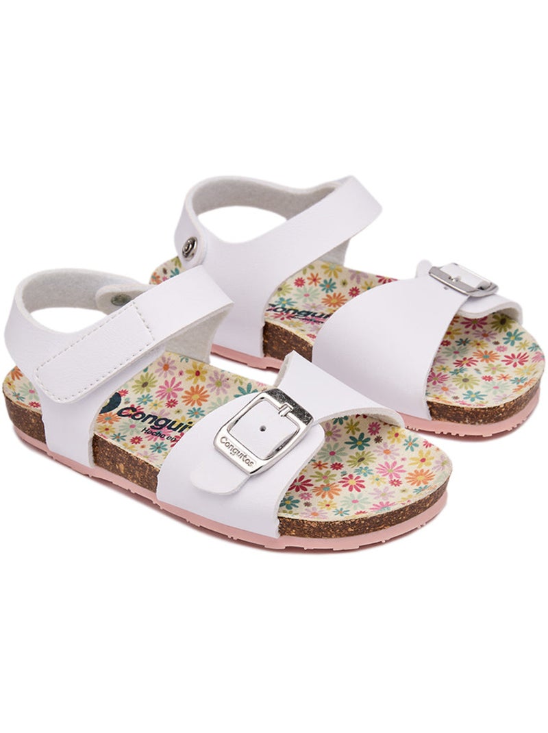 Sandales conguitos bio buckle Blanc - Kiabi