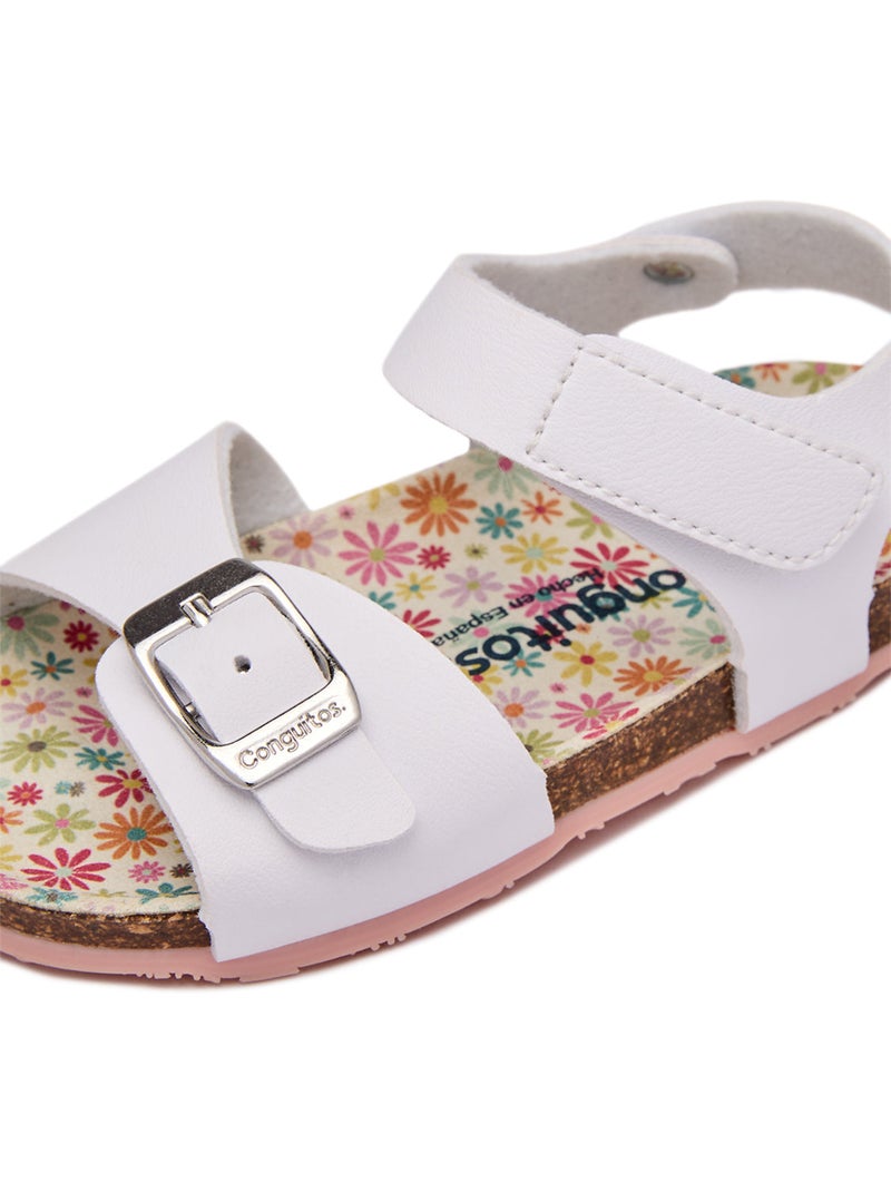 Sandales conguitos bio buckle Blanc - Kiabi