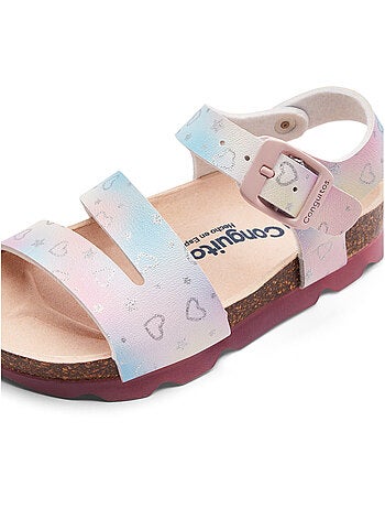 Sandales conguitos bio corazones glitter
