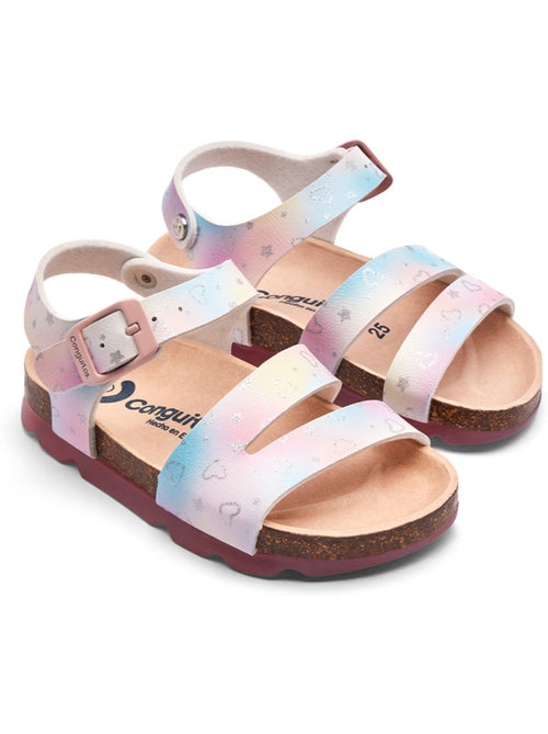 Sandales conguitos bio corazones glitter - Kiabi
