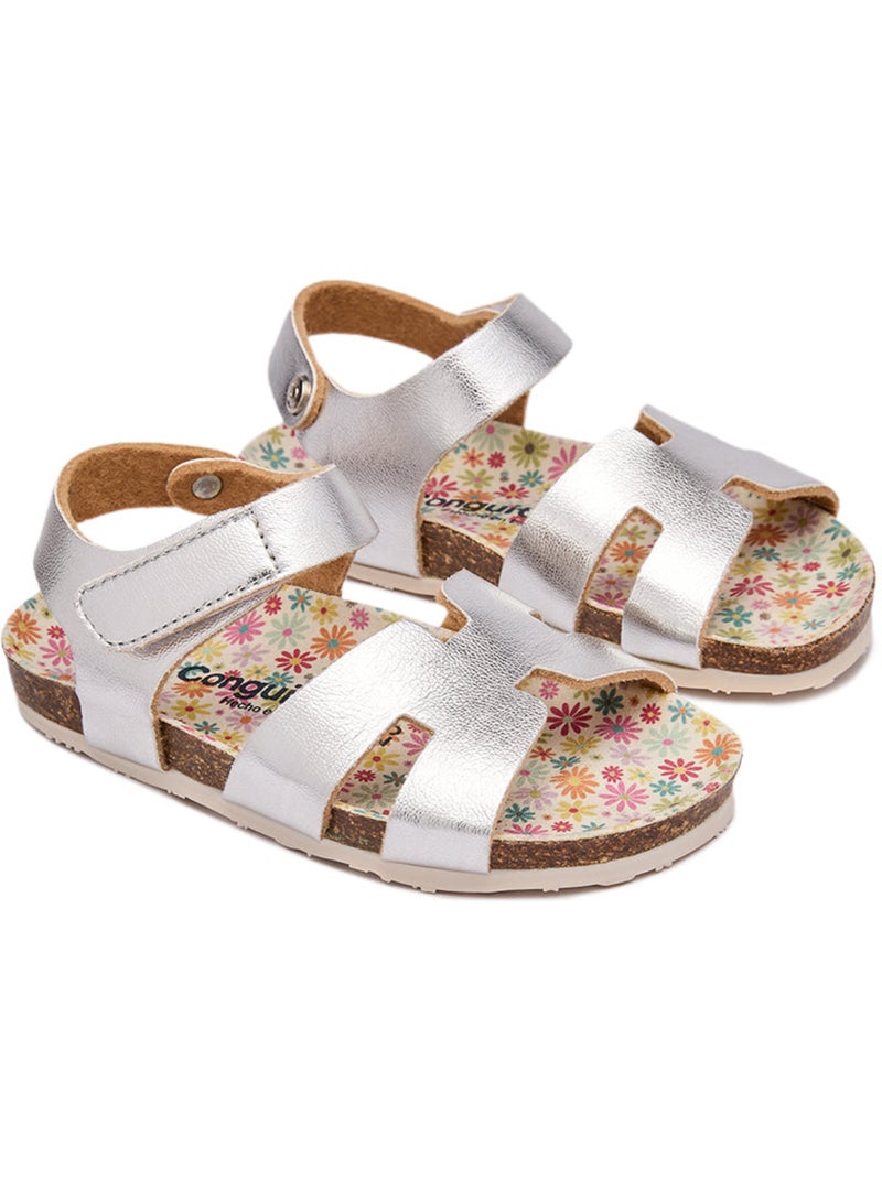 Sandales conguitos bio detalles Argent - Kiabi
