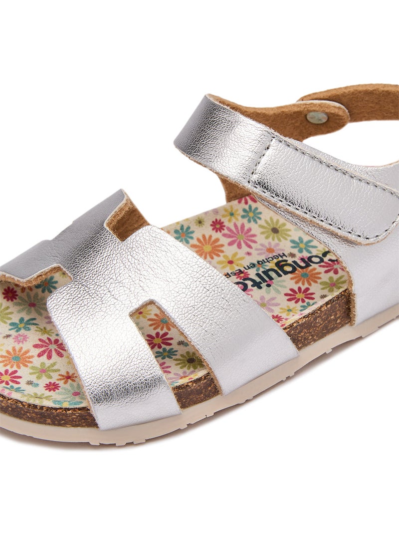 Sandales conguitos bio detalles Argent - Kiabi