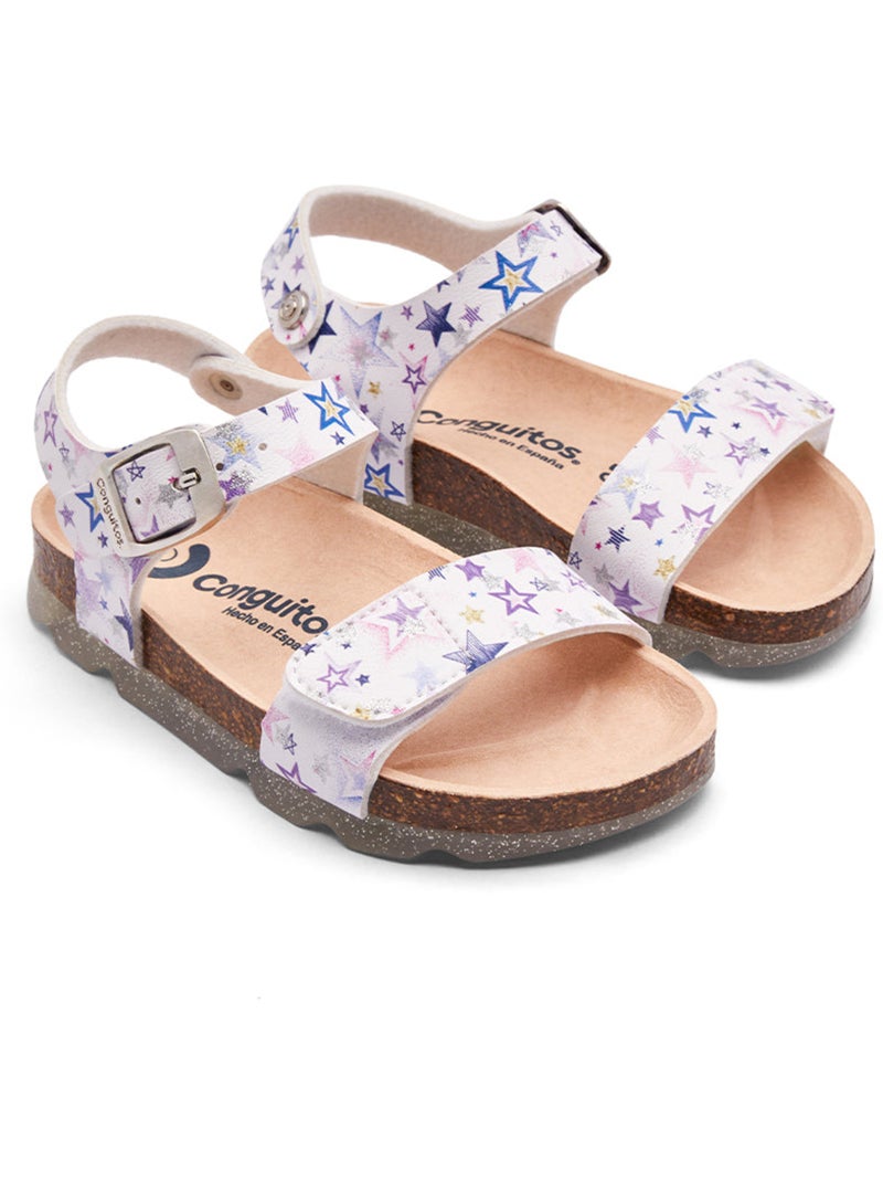 Sandales Conguitos Bio Estrellas Cierre Multicolore - Kiabi