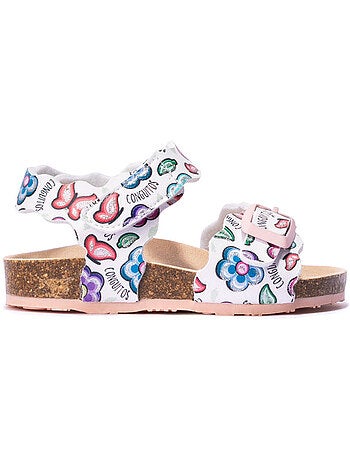 Sandales conguitos bio flowers estampado