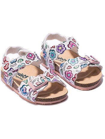 Sandales conguitos bio flowers estampado