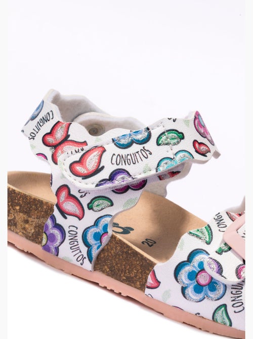Sandales Conguitos Bio Flowers Estampado - Kiabi Sandales Conguitos Bio Flowers Estampado - Kiabi