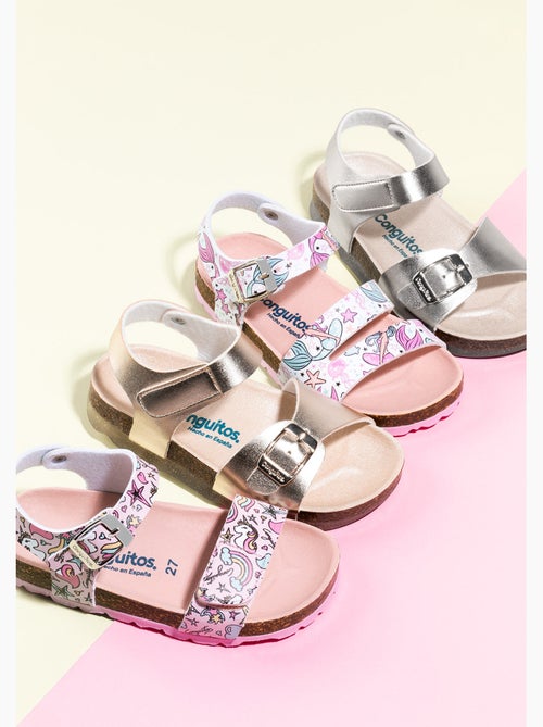 Sandales Conguitos Bio  Metalizado Girls - Kiabi