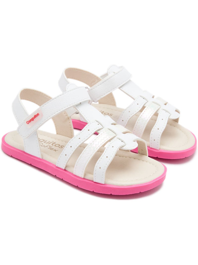 Sandales Conguitos Correa Blanc - Kiabi