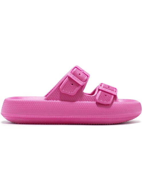 Sandales conguitos double hebilla slides - Kiabi Sandales conguitos double hebilla slides - Kiabi