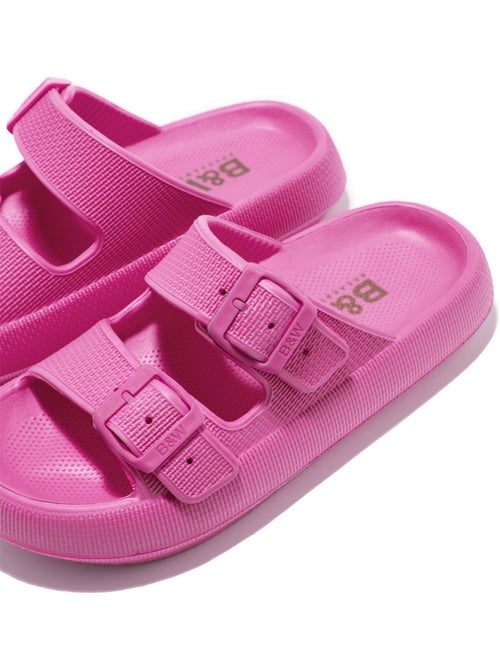Sandales conguitos double hebilla slides - Kiabi Sandales conguitos double hebilla slides - Kiabi
