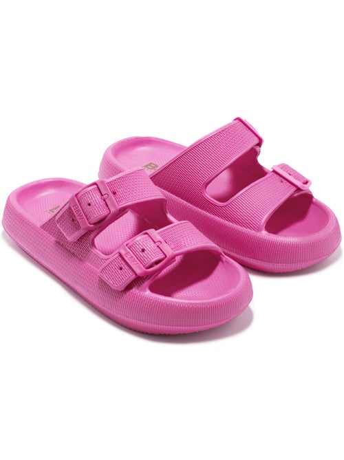 Sandales conguitos double hebilla slides - Kiabi Sandales conguitos double hebilla slides - Kiabi