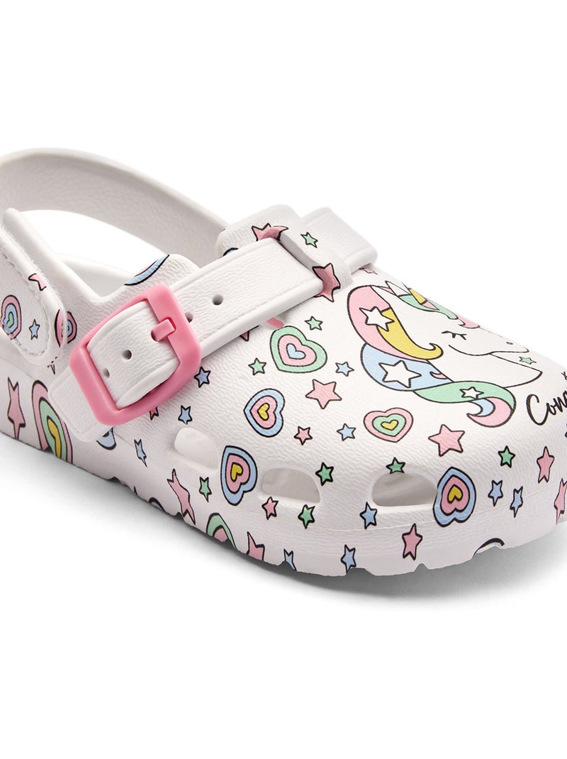 Sandales conguitos fantasía unicornio Blanc - Kiabi