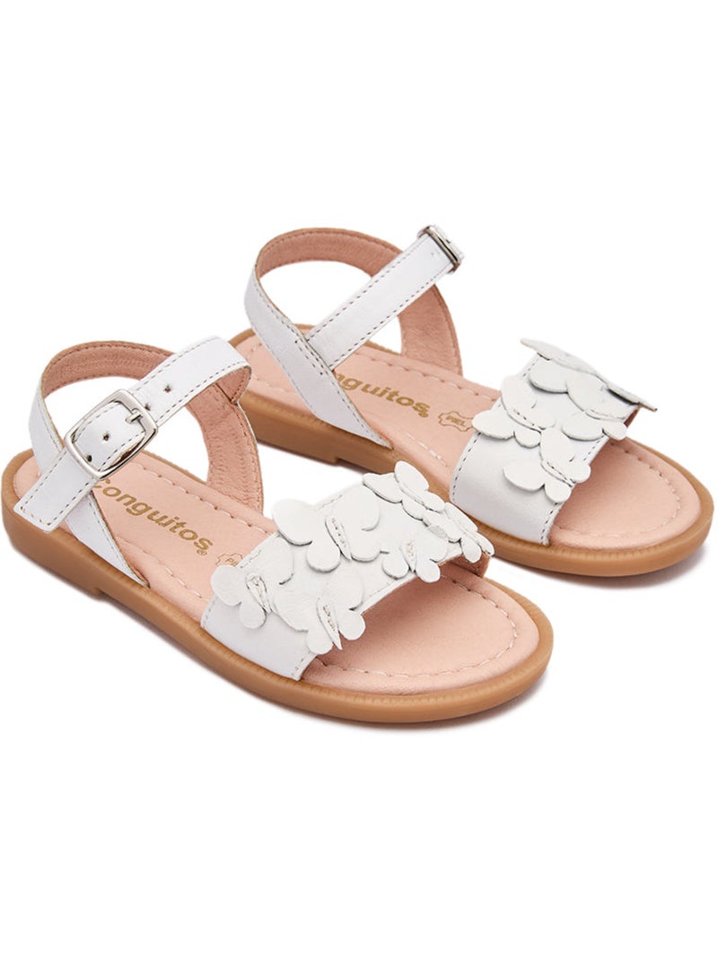 Sandales Conguitos Floral Blanc - Kiabi