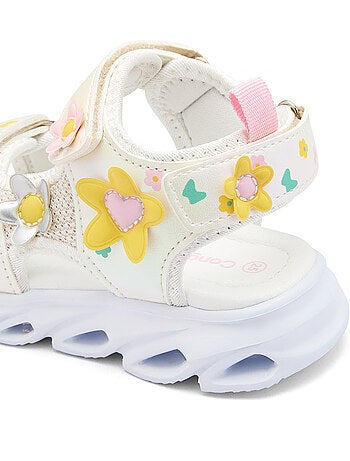 Sandales conguitos floral luces
