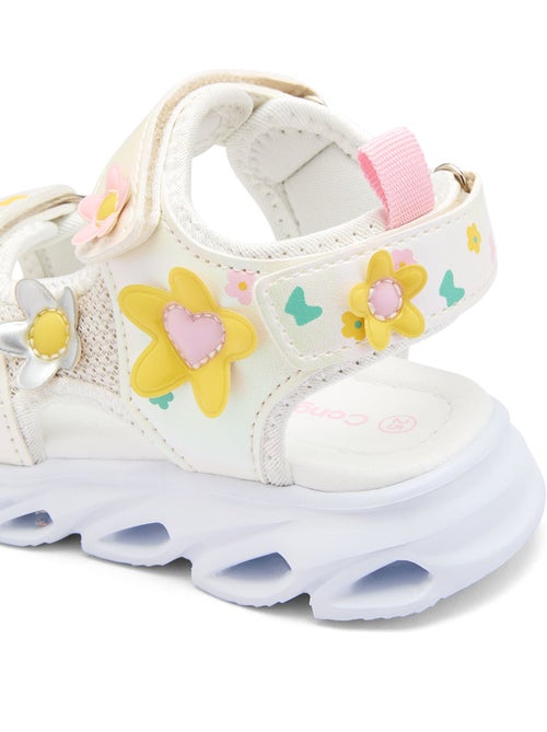 Sandales Conguitos Floral Luces - Kiabi
