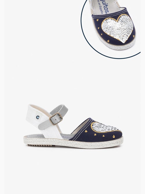 Sandales Conguitos Heart Reversible Sequins - Kiabi