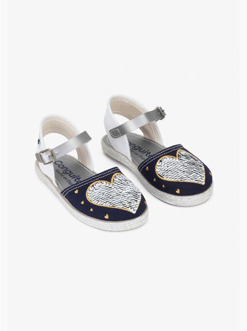 Sandales Conguitos Heart Reversible Sequins - Kiabi