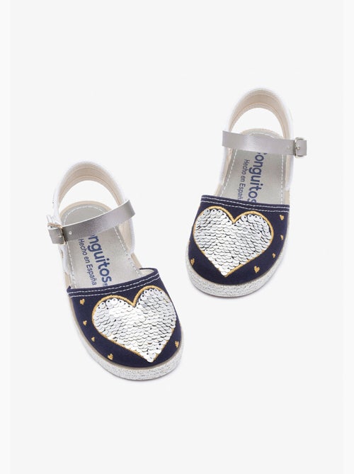 Sandales Conguitos Heart Reversible Sequins - Kiabi