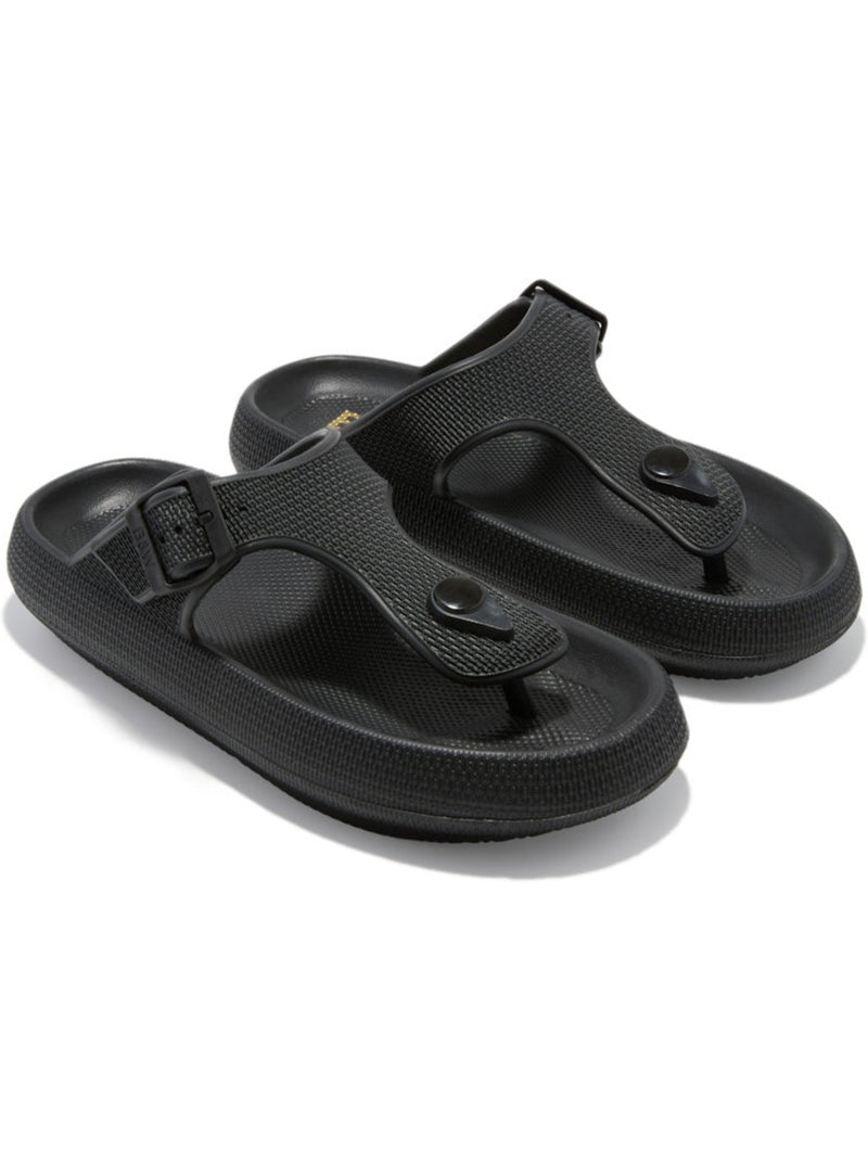 Sandales Conguitos Hebilla Slides Noir Noir - Kiabi