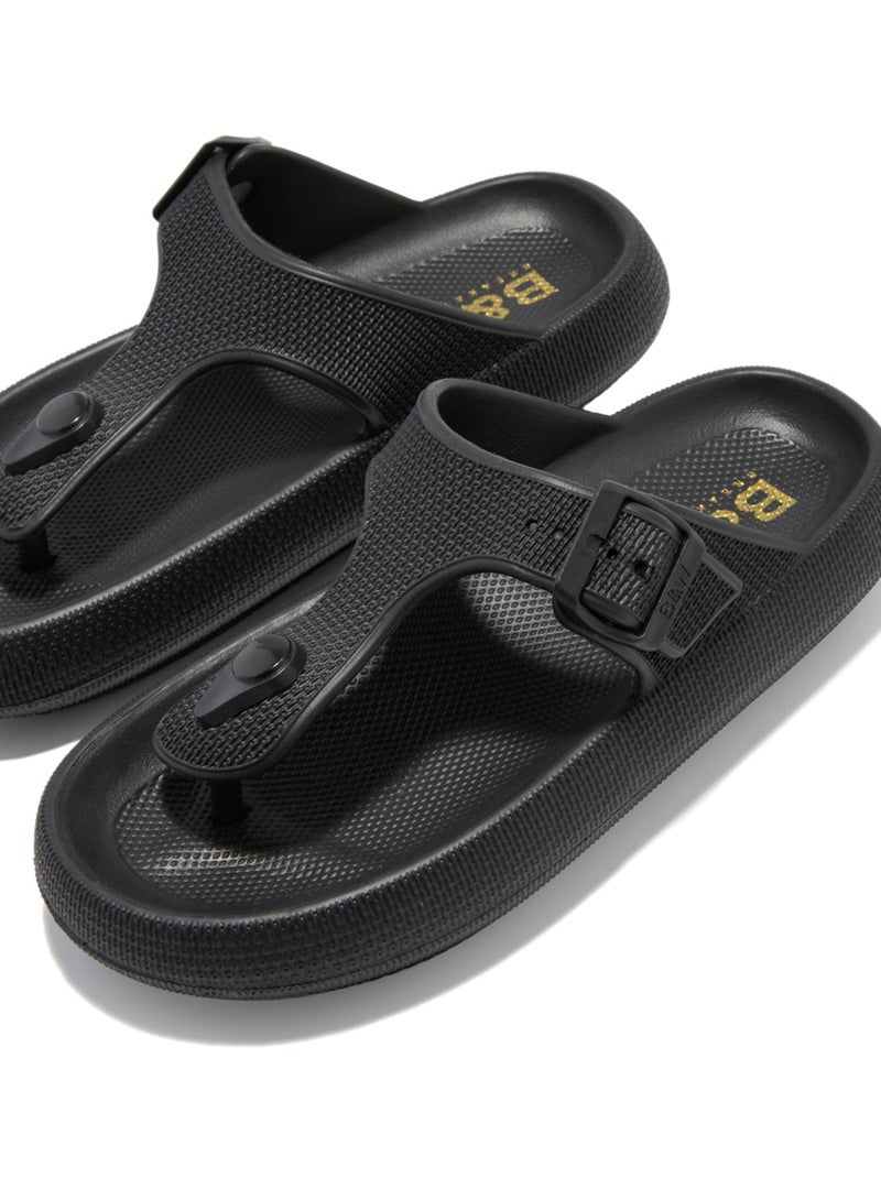 Sandales Conguitos Hebilla Slides Noir Noir - Kiabi