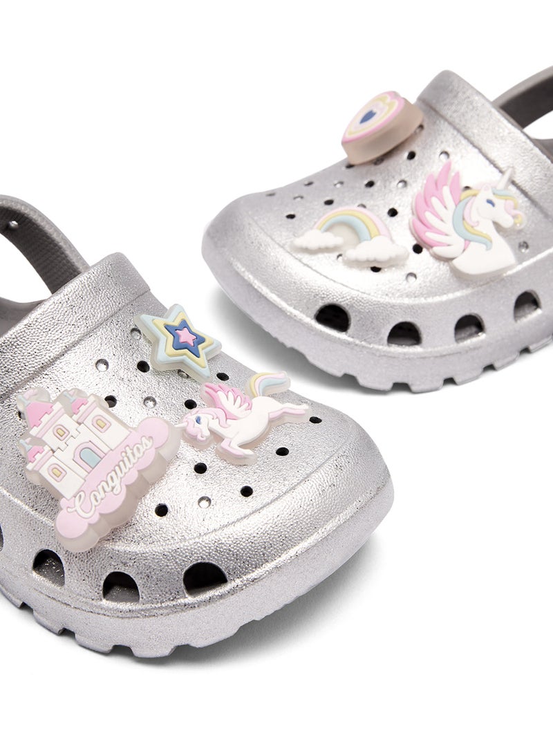 Sandales conguitos light Argent - Kiabi