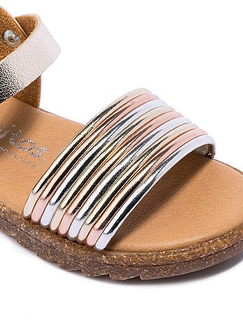 Sandales conguitos multi metalizado
