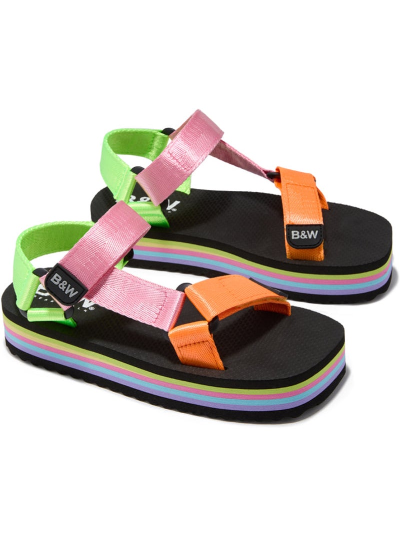 Sandales Conguitos Multi Platform  B&W Multicolore - Kiabi