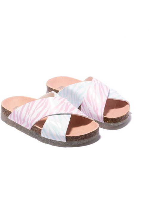 Sandales conguitos multi zebra bio  b&w - Kiabi