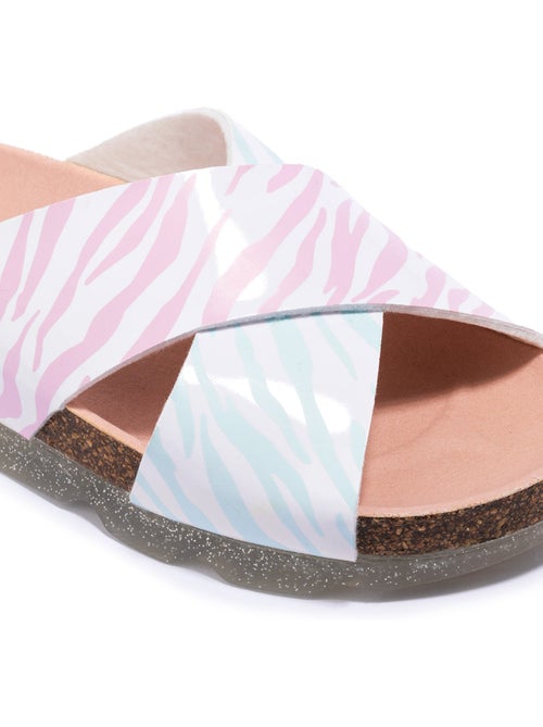 Sandales conguitos multi zebra bio  b&w - Kiabi