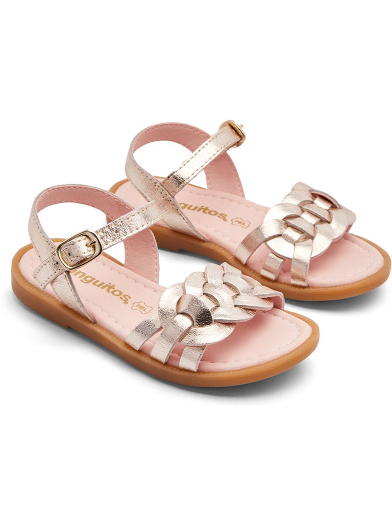 Sandales Conguitos Nudo Metalizado Gold - Kiabi