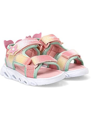 Sandales conguitos rainbow estrellas
