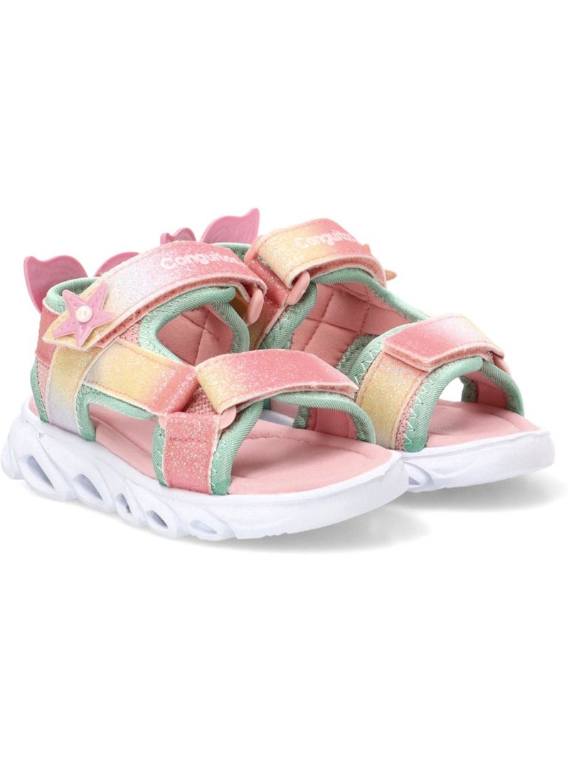 Sandales conguitos rainbow estrellas Rose - Kiabi