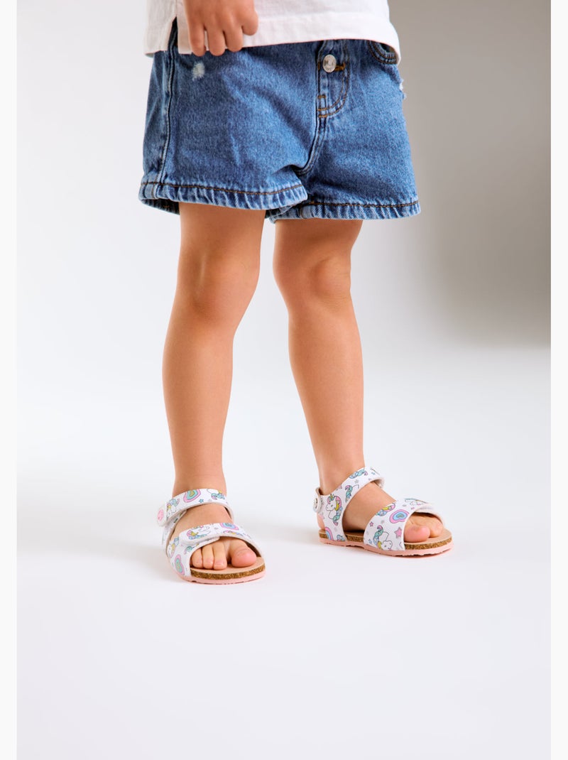 Sandales conguitos respetuosas unicornio Multicolore - Kiabi
