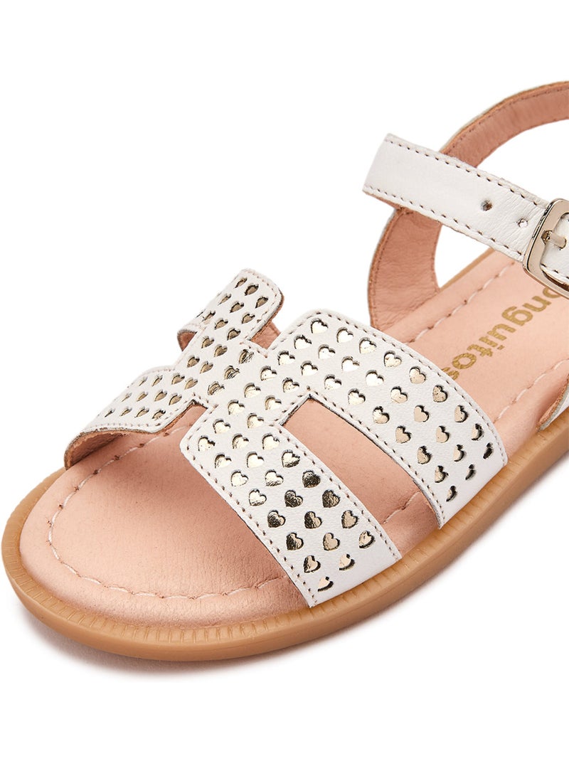 Sandales Conguitos Shine Hearts Gold - Kiabi