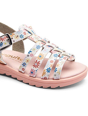 Sandales conguitos tiras florales