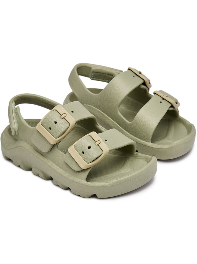 Sandales conguitos transpirable cordones Vert clair - Kiabi