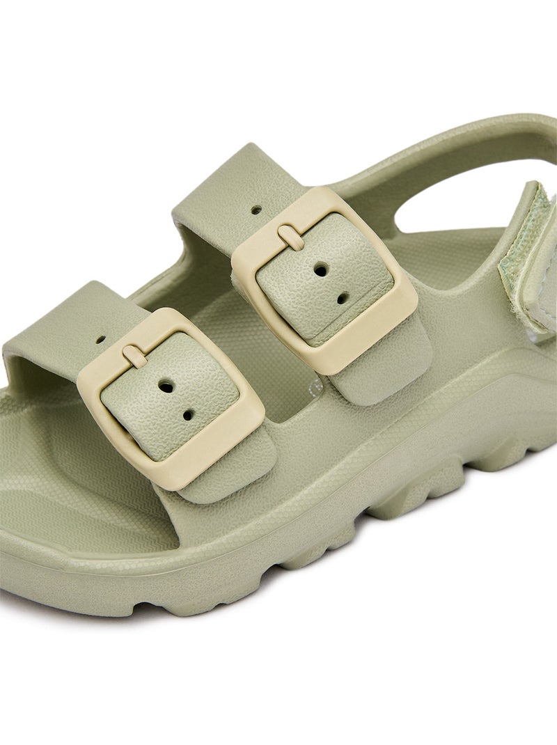 Sandales conguitos transpirable cordones Vert clair - Kiabi