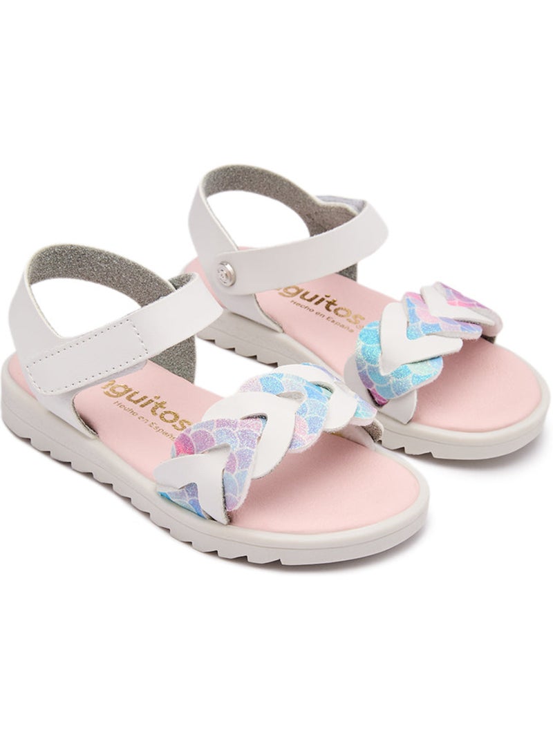 Sandales conguitos trenzadas Blanc - Kiabi