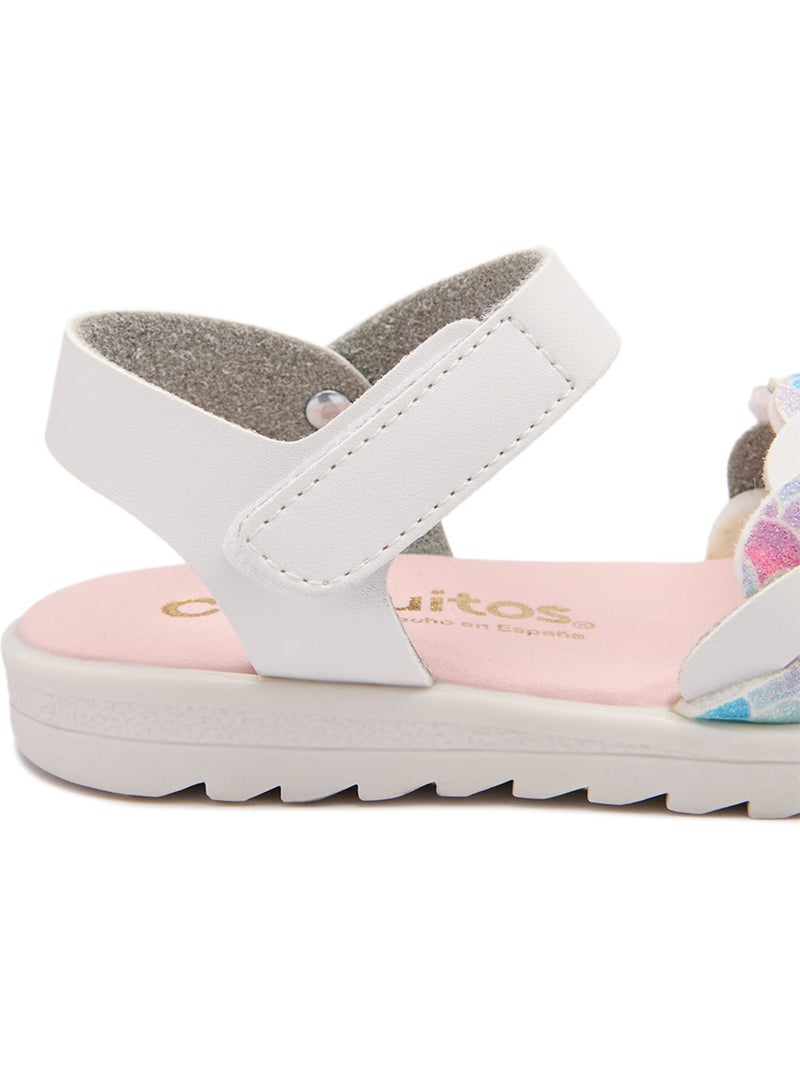 Sandales conguitos trenzadas Blanc - Kiabi