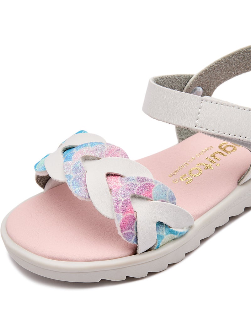Sandales conguitos trenzadas Blanc - Kiabi