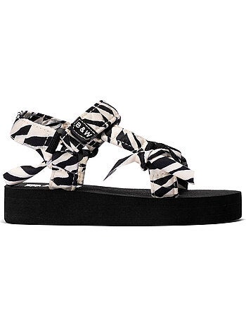 Sandales conguitos zebra b&w