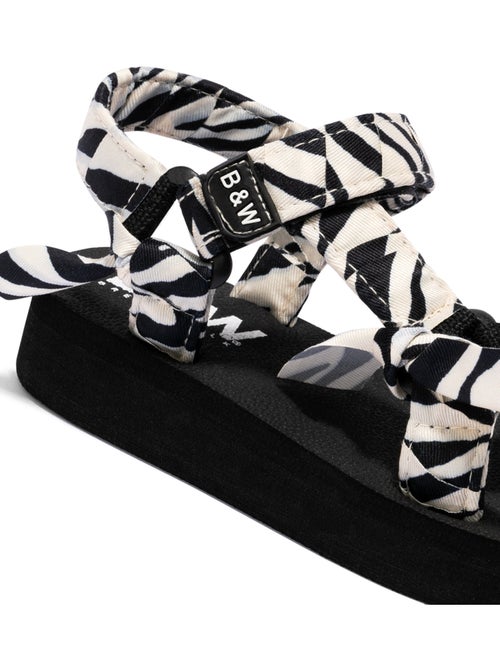 Sandales Conguitos Zebra  B&W - Kiabi