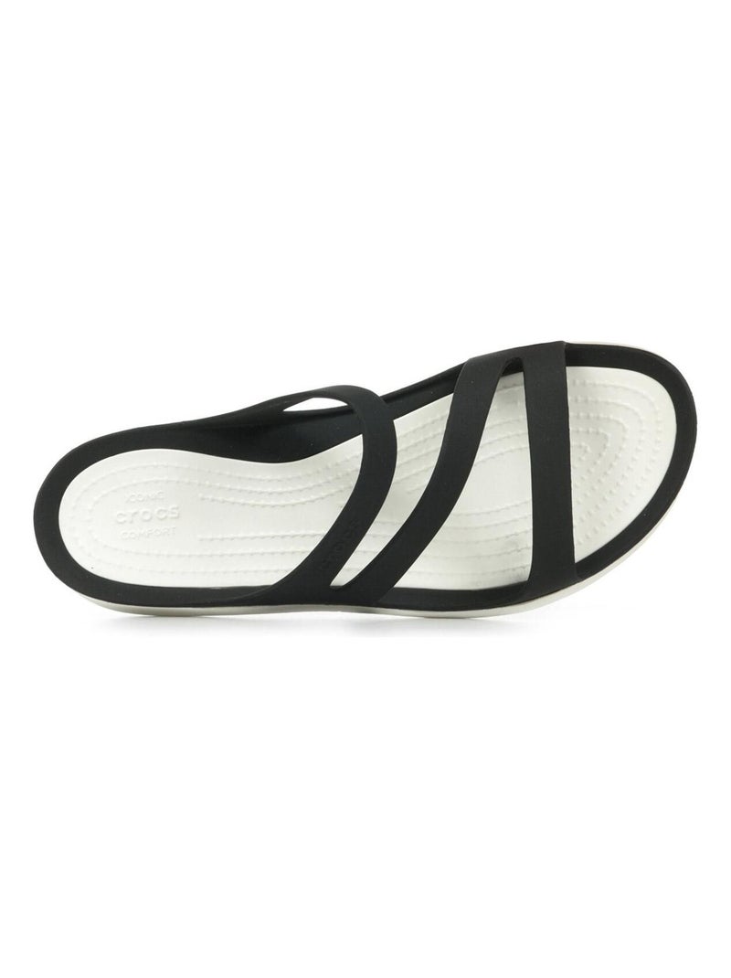 Sandales Crocs Swiftwater Sandal Blanc Noir - Kiabi