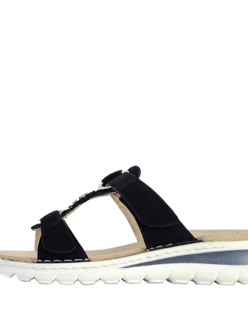 Sandales Cuir Ara Konfettikid Bleu - Kiabi