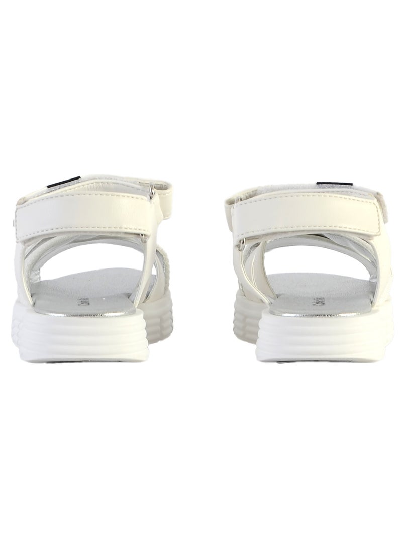 Sandales Cuir Calvin Klein Jeans Enfant Noir - Kiabi