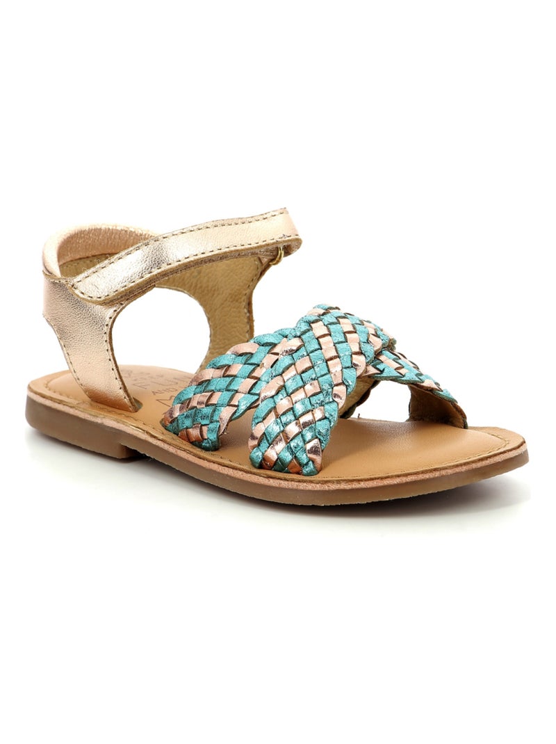 Sandales Cuir Canibraid Mod 8 Rose - Kiabi
