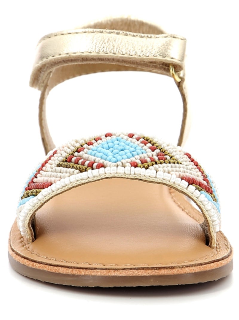 Sandales Cuir Capearls Mod 8 Doré/or - Kiabi