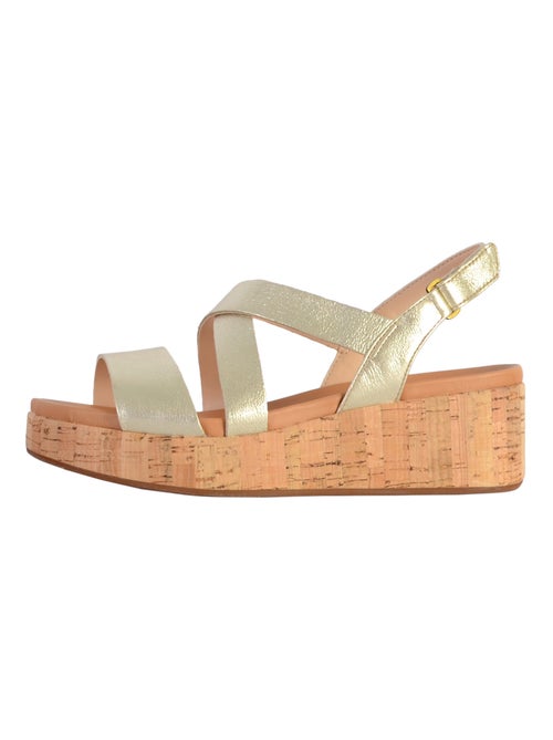Sandales Cuir Clark Kimmei Cork - Kiabi