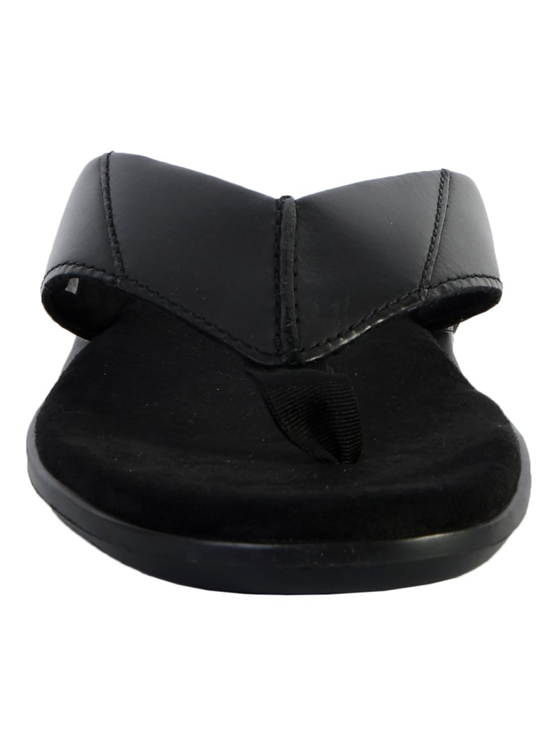 Sandales Cuir Clarks Ellison Easy Noir - Kiabi